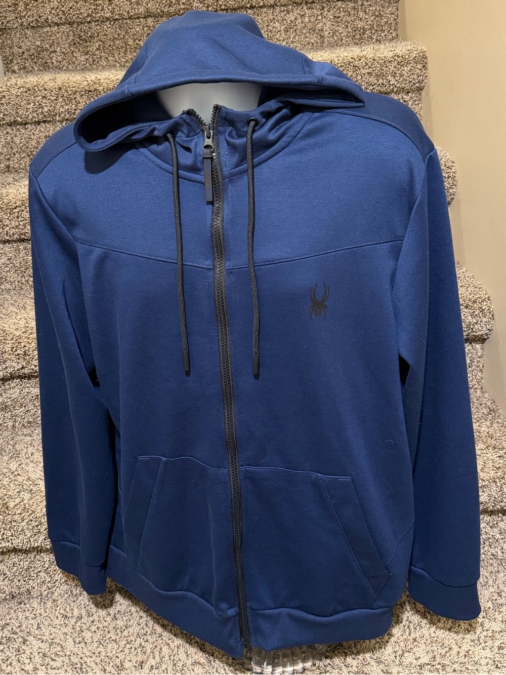 Athletic *SPYDER Active* full-zip lightweight hoodie sweatshirt - men’s L